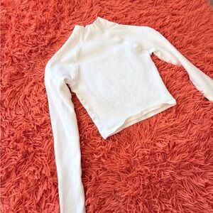 Zara White Knit Top size M